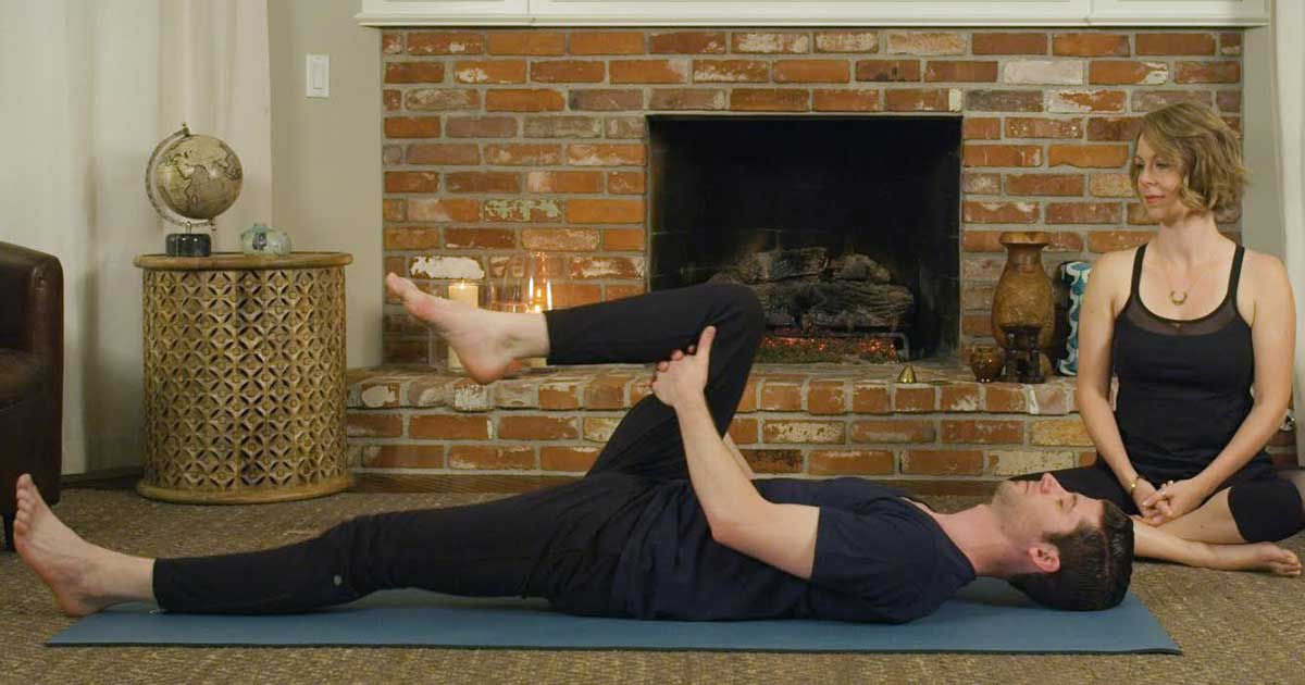 Single Knee to Chest yoga pose