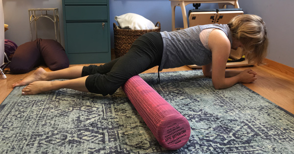 Roll out adductors with foam roller